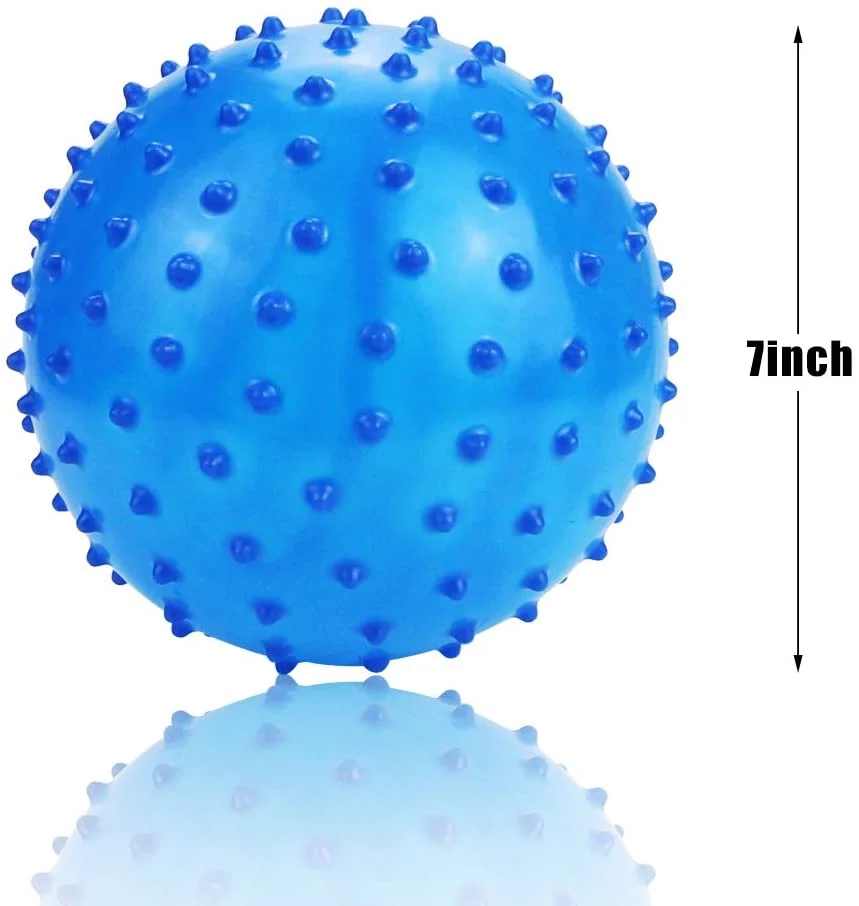 factory direct sale cheap promotional 5 inch knobby ball bouncy toy ball for kids