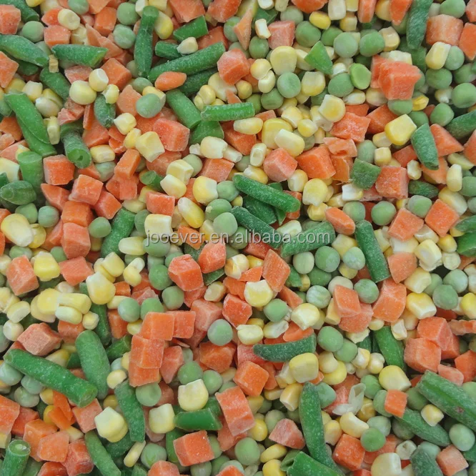 China HACCP BRC IQF Frozen Mixed Vegetables 4 way frozen product