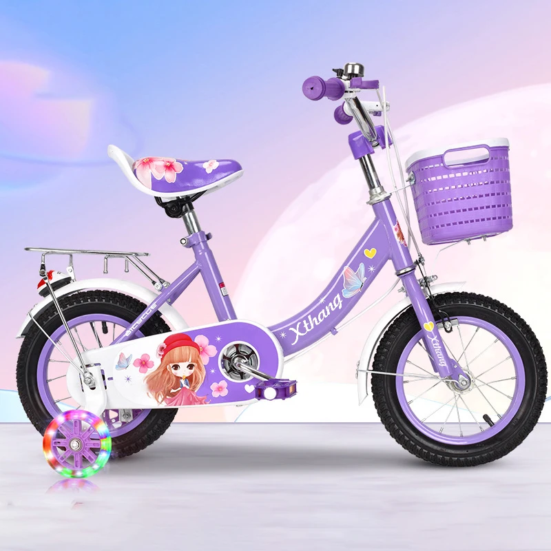 Xiaotianhang Oem 12 Inch Children Bicycle For Baby Girls Boys With Basket Training Wheels Ride On Bike For Kids 5 bisicleta