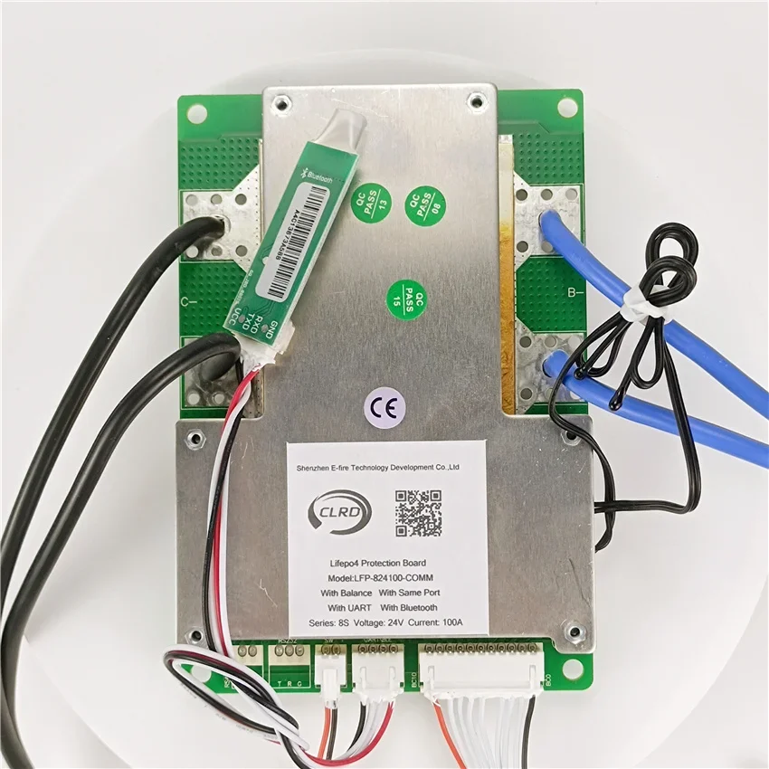 JBD-SP16S020 JBD Smart BMS 3.2V 24V  8S BMS 24V 20A 30A 40A 50A 60A 80A 100A Lifepo4 Smart BMS  Programmable BT