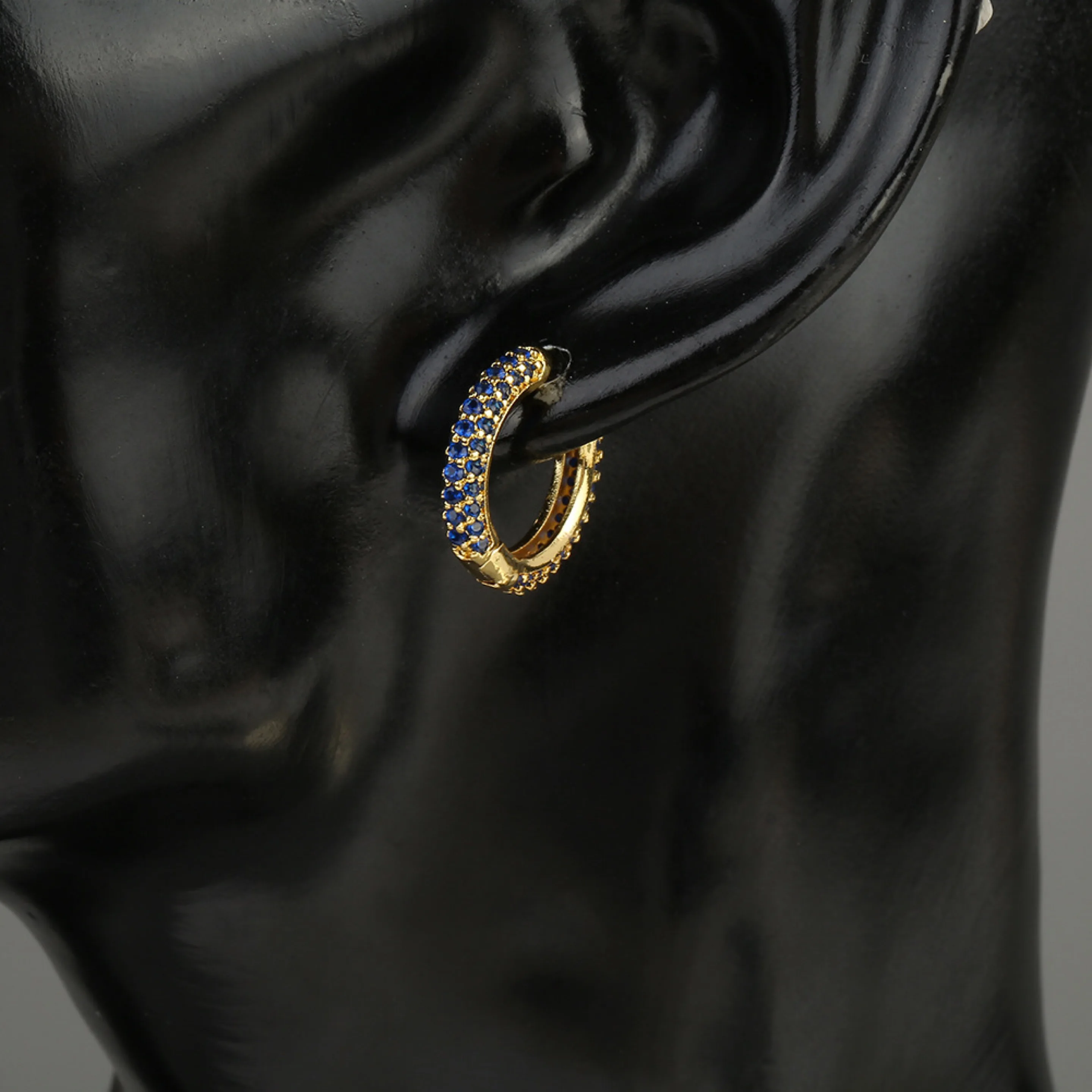 Fancy Hanging 16mm 18mm Zirconia Cartilage Earrings Ear Buckle Cool Girl Rainbow Boho Stud Upper Ear Earrings, Cuff Earrings