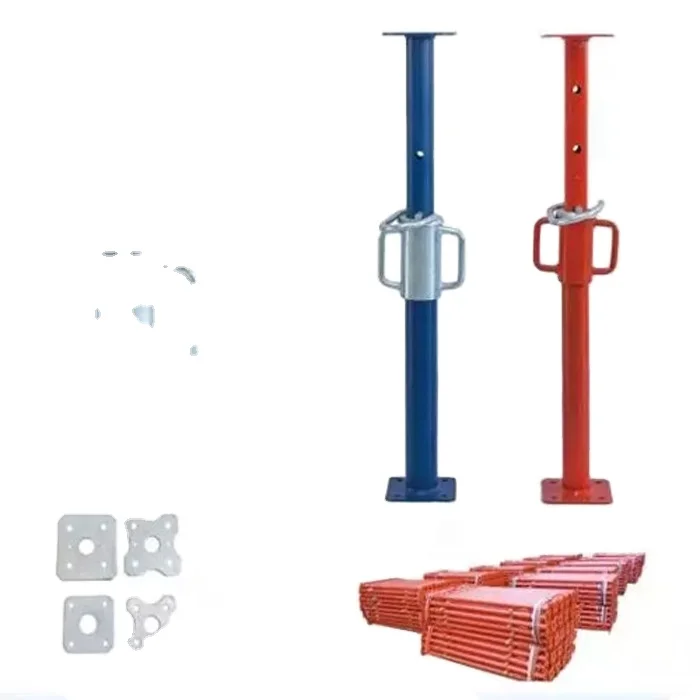 Hot dip galvanized steel prop 48/56mm heavy duty adjustable height scaffolding prop for formwork