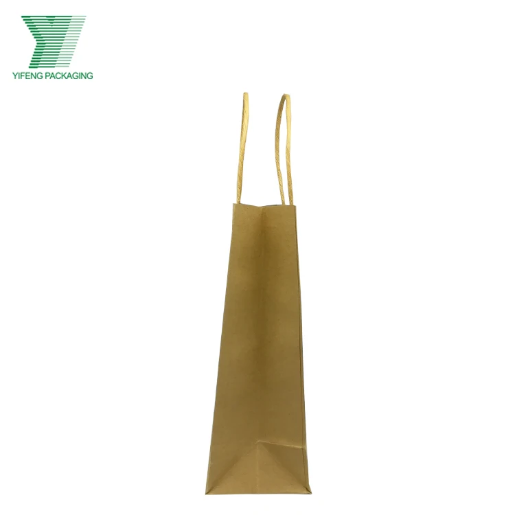 White Green Kraft  Industrial Surface Packaging Paper Gift Bag with Handle Item Custom Logo Wholesale Grocery  Print  Paper Bags