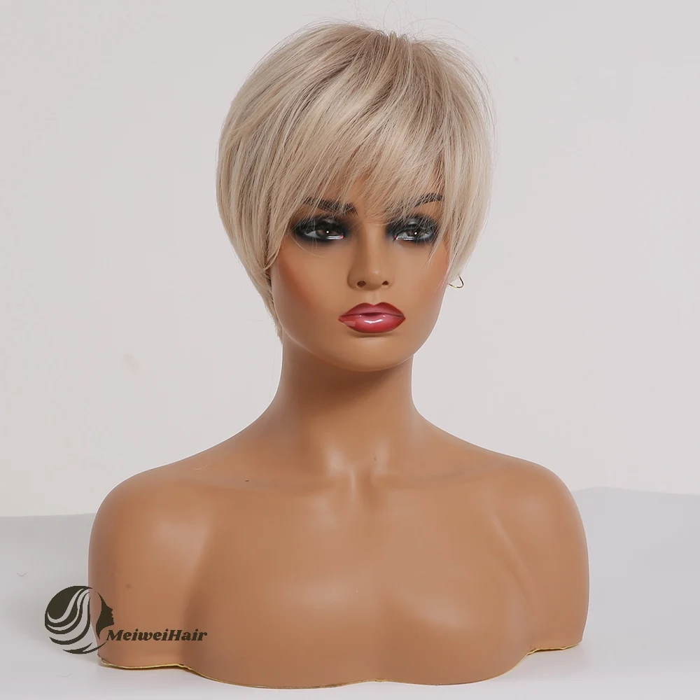 Creamily Hair Natural Cheap Short Curly Synthetic Wig,Wholesale Heat Resistant Synthetic Hair Wig For Black Women