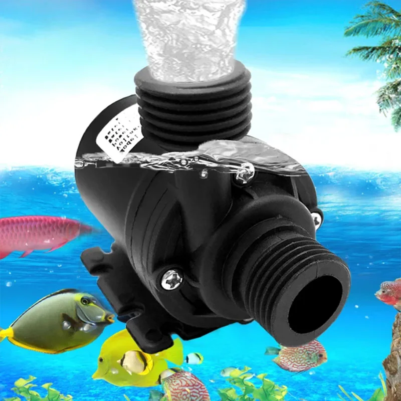 
800L/H 5M Dc 12V 24V Solar Brushless Motor Water Pump Submersible Circulation Water Submersible Pump Mute Submersibles Fish 