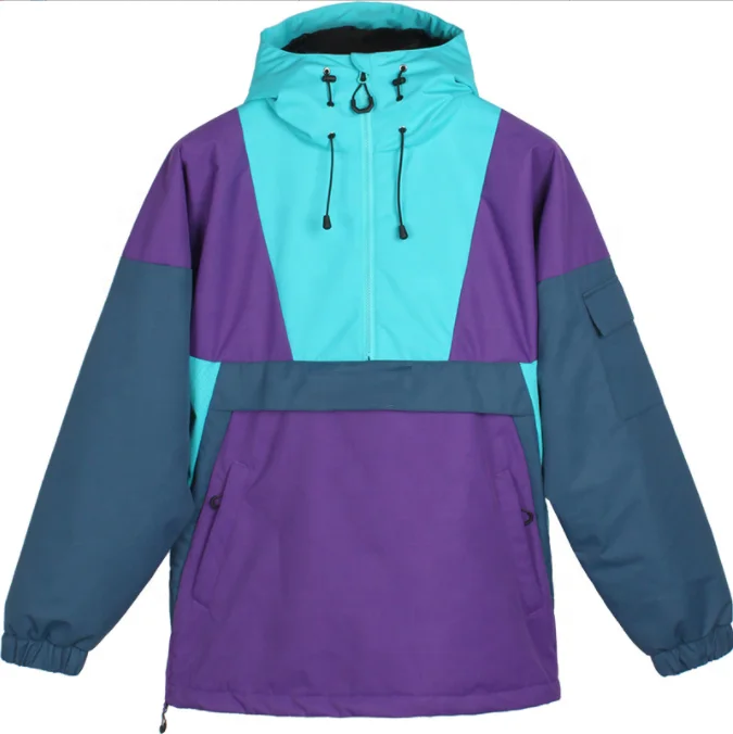 Custom Fashion Men Women Winter Windproof Waterproof Snowboard Ski Suit Snow Wear Jacket with Hoodie