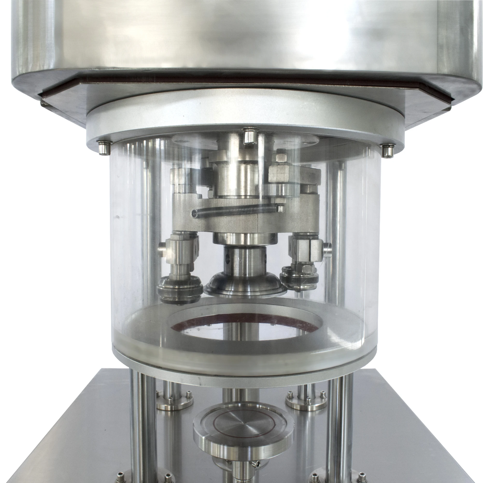 Semi-Automatic caviar tin can nitrogen flush seamer machine