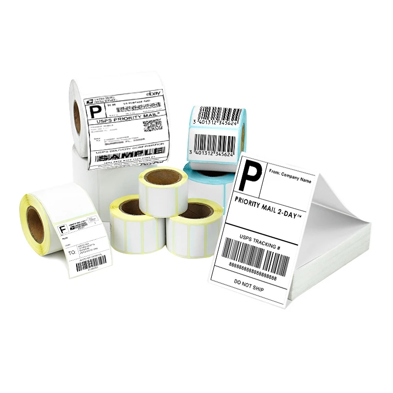 warehouse inventory logistics label sku identification sticker tagging barcode tracking QR code outer packaging label sticker