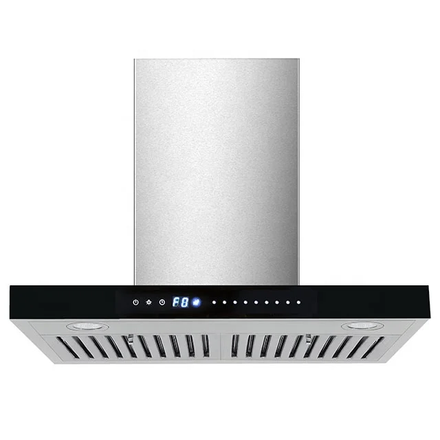 Wholesale t shape  baffle filter Electric Cooker Hood Kitchen Hood Design auto-clean kitchen Chimney Range Hood for india market