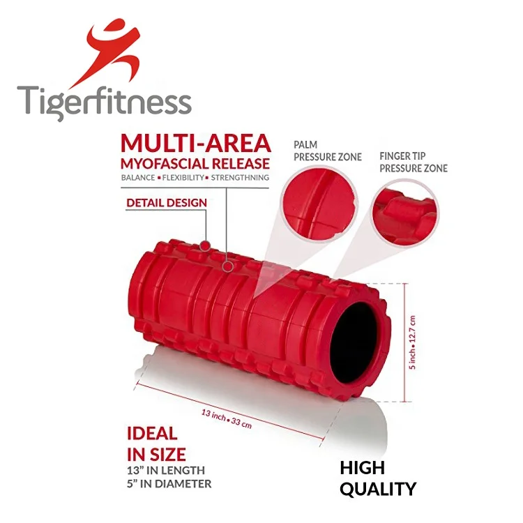 Hot Selling Deep Tissue EVA Black Peanut High Density Foam Roller