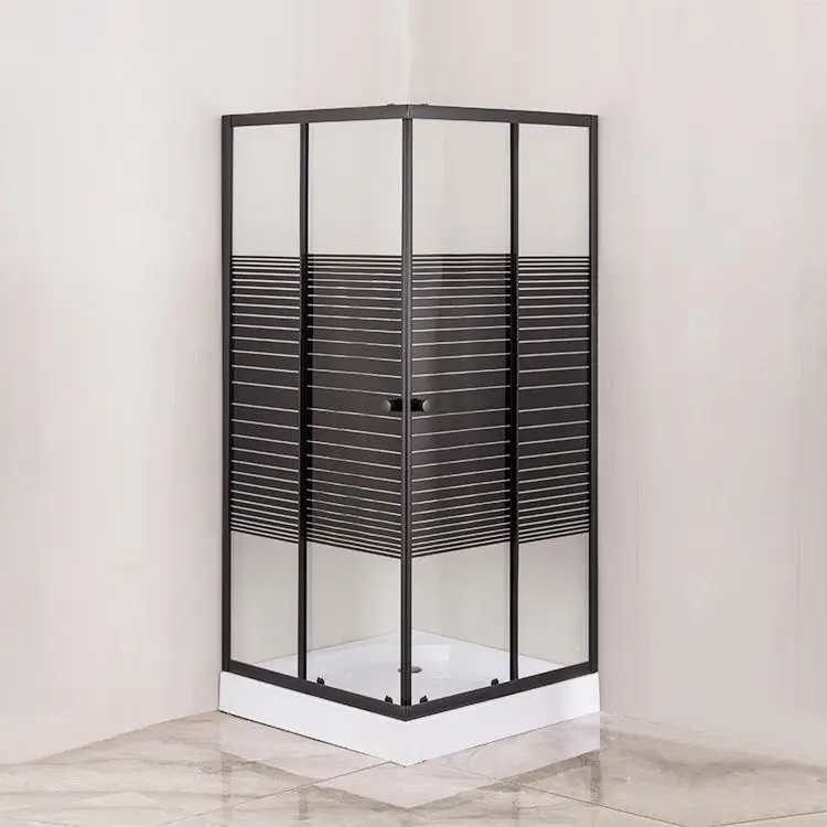 Bathroom Complete  Frame Shower Room Tempered Glass Cubicle Shower Enclosure Cabin Door