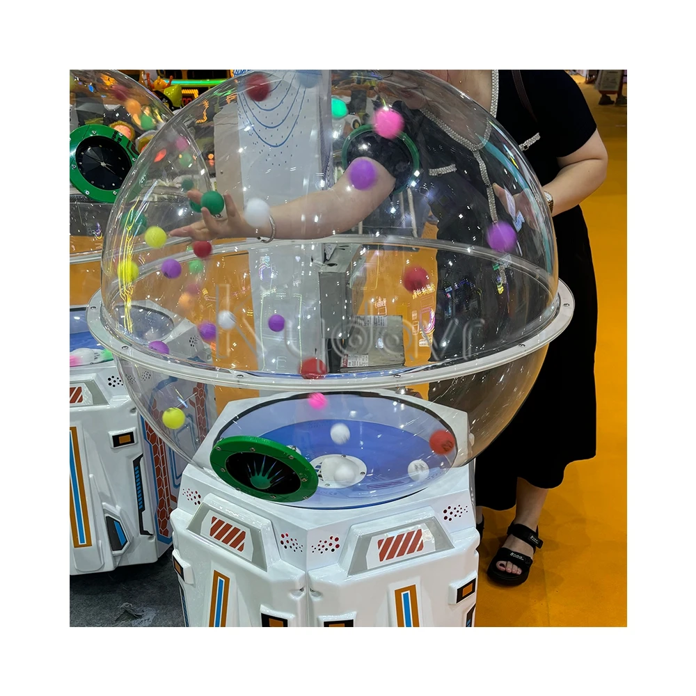 Mini electronic air blowing lucky lotto drawing number ping pong balls bingo game lottery pinball machine