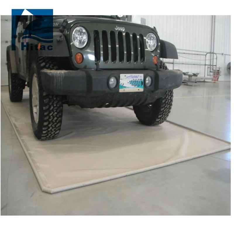 Резиновый коврик для пола гаража, нескользящий мат с покрытием ПВХ диаметром 1 дюйм, для парка