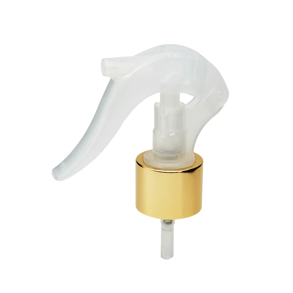 Customized gold silver closure 24/410 28/410 Aluminum Plastic fine mist mini trigger pump sprayer