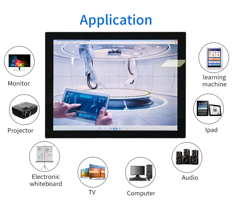 Factory Custom 19 inch capacitive TFT USB Touchscreen HDMI Monitor embedded touch screen indusrtrial monitor