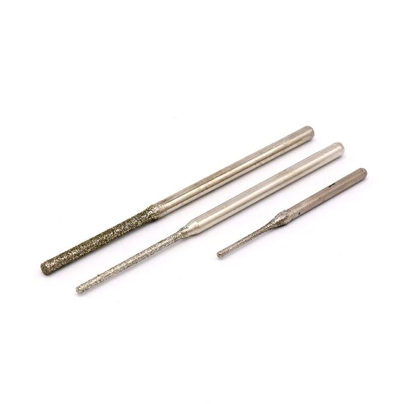 1pcs Diamond Grinding Point Diamond Drilling Bits Ultralong Drilling Bits 0.8mm-2.5mm Jade Stone Grinding Burr