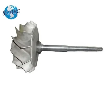 OEM\ODM turbine wheel with shaft for rotor support