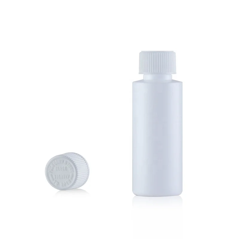 
60ml HDPE White Plastic Capsules Pill Bottles with CRC Caps 