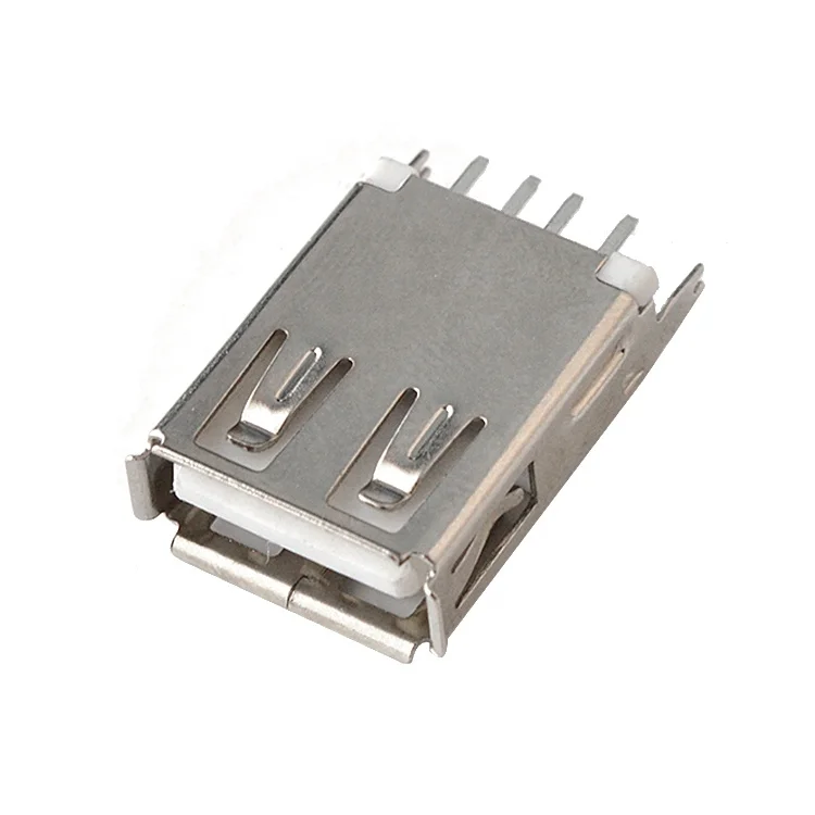 usb af connector 180 degree female 180 usb-a connector 17.5mm straight insert AF laptop usb female connector