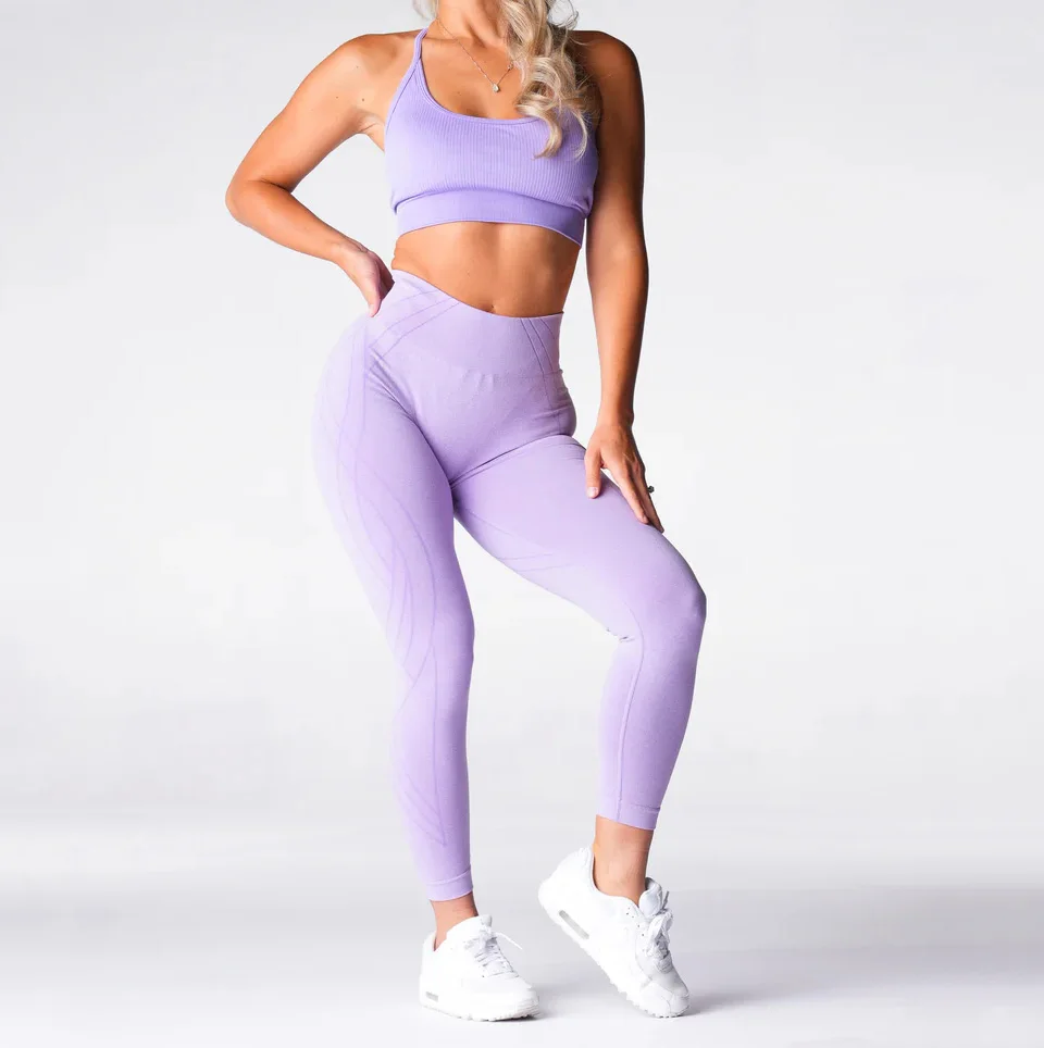 unique design women fitness sports yoga leggings activewear soft stretchy high waisted seamless geo leggings