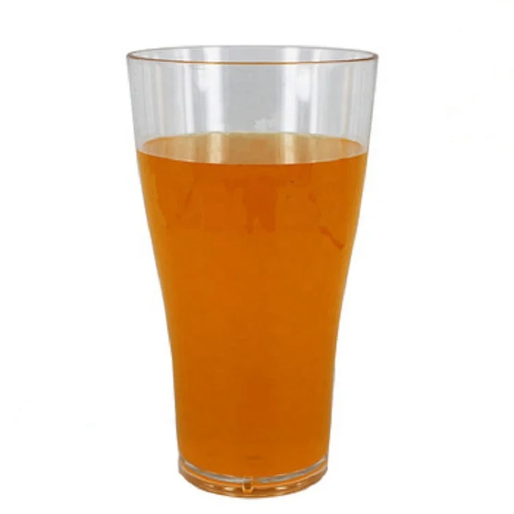 China Wholesale Custom Reusable Clear Single Wall Party Beer Glasses