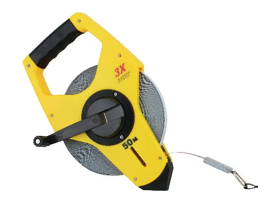 GJ19 3X Rewinding Open Rewind Steel Long Tape Measure Size 20-50m for Measuring
