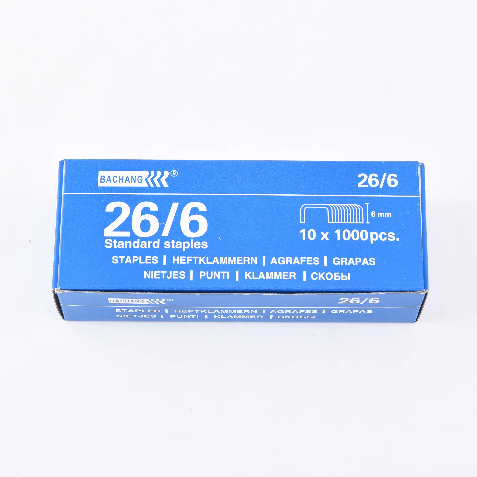 Wholesale Customized 26/6 Blue Staple Box Staples to Students Office School Stationery Staple