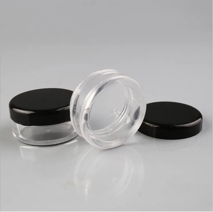 Wholesale 3g 5g 10g 15g 20g Plastic PS Facial Cream Container Mini Jar Cosmetic Eye Cream Jar