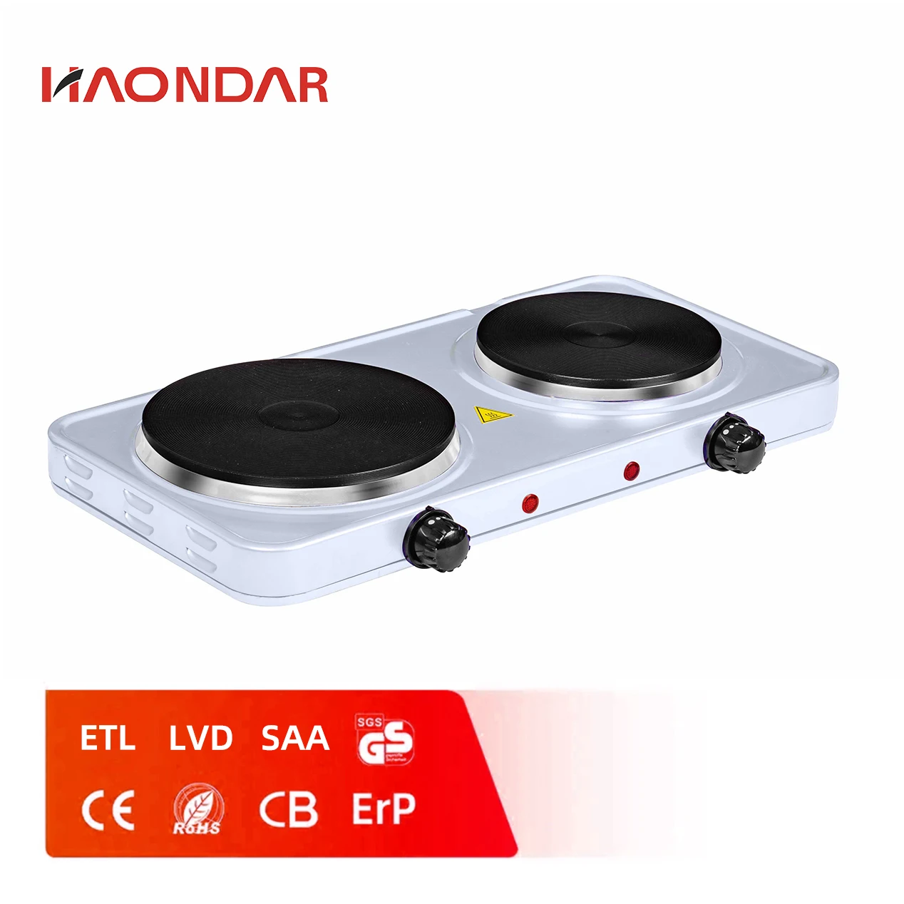 Kitchen Table Top Cooker Double Spiral Switch Electric Hot Plate Coffee Stove 2 Burner Cooking