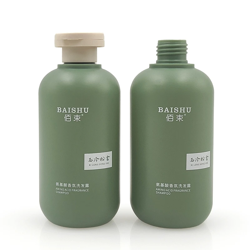 Customized Large Volume 300ml 500ml Shampoo Face Cleanser Plastic Bottle Body Wash Conditioner Care Cosmetic Packaging Bottle