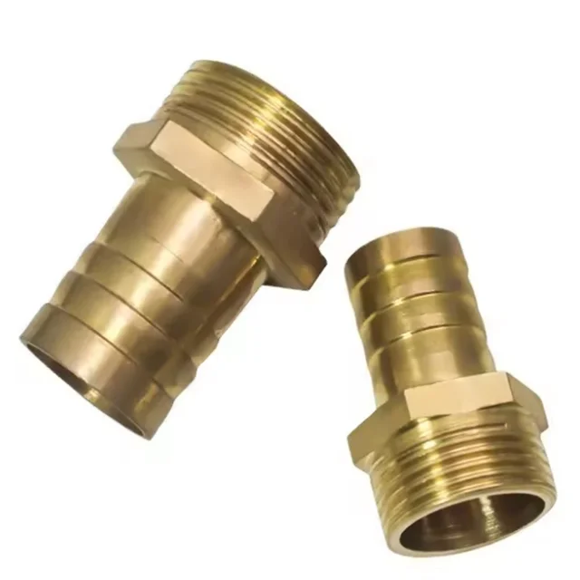 BZ-959 Brass 45 Degree Flare Hose Barb Compression Pipe Fittings Push In / Push-on Air Brake Hose/H96 H80 H70 H68 H65 H62 Brass