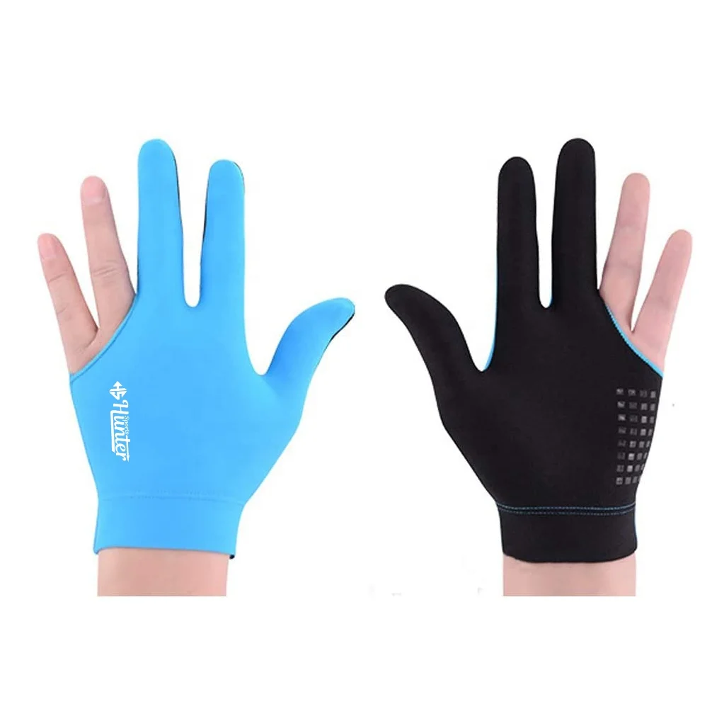 Custom 3 Fingers Billiards Glove Snooker Cue Shooters Gloves Billiard Gloves Pool for man