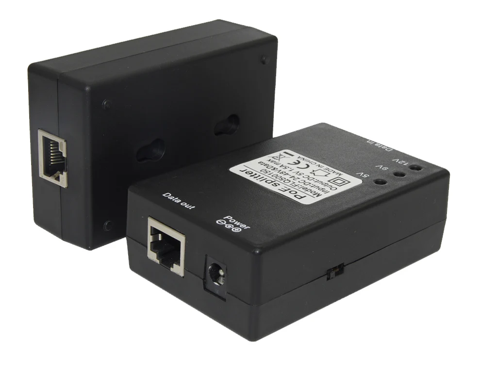 10/100Mbps standard 802.3af 24W passive POE injector