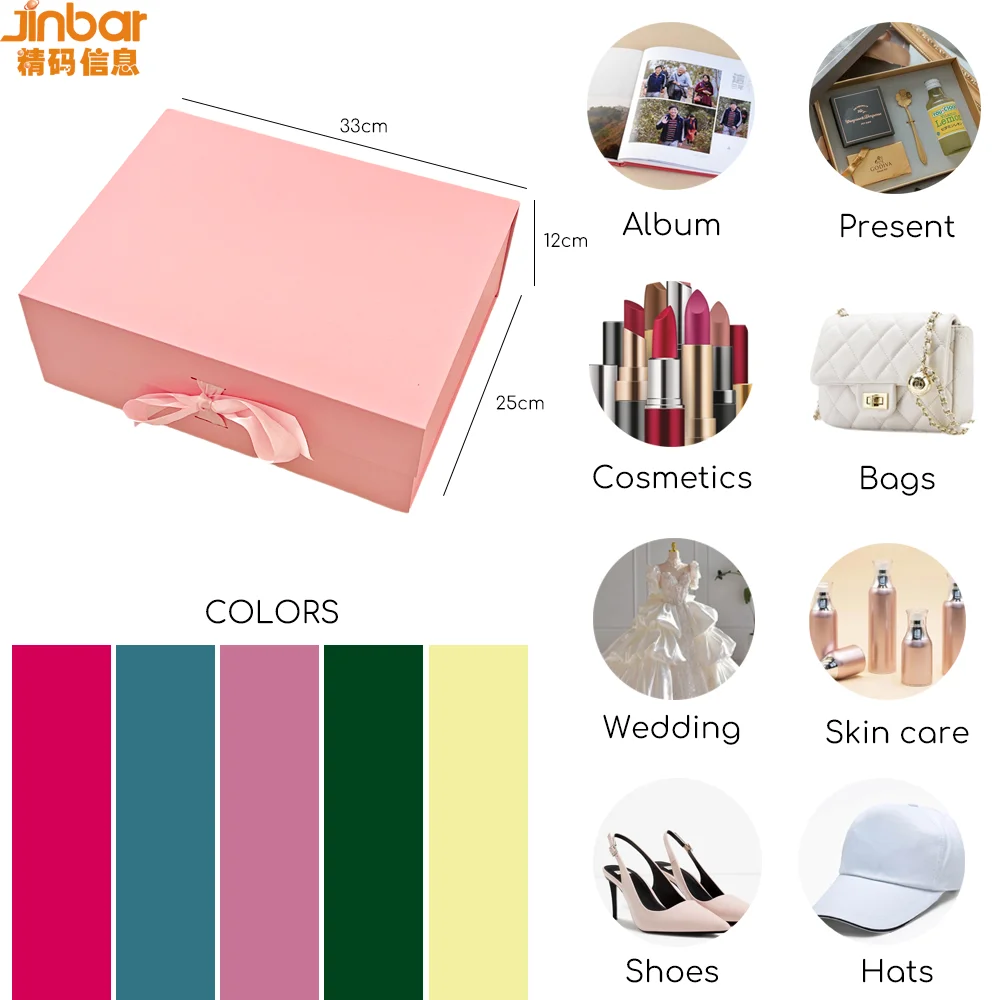 Jinbar Dropper Bottle Box Packaging Carton Machine D Emballage En Sachet Box Boho Chic Photo Gift Packaging