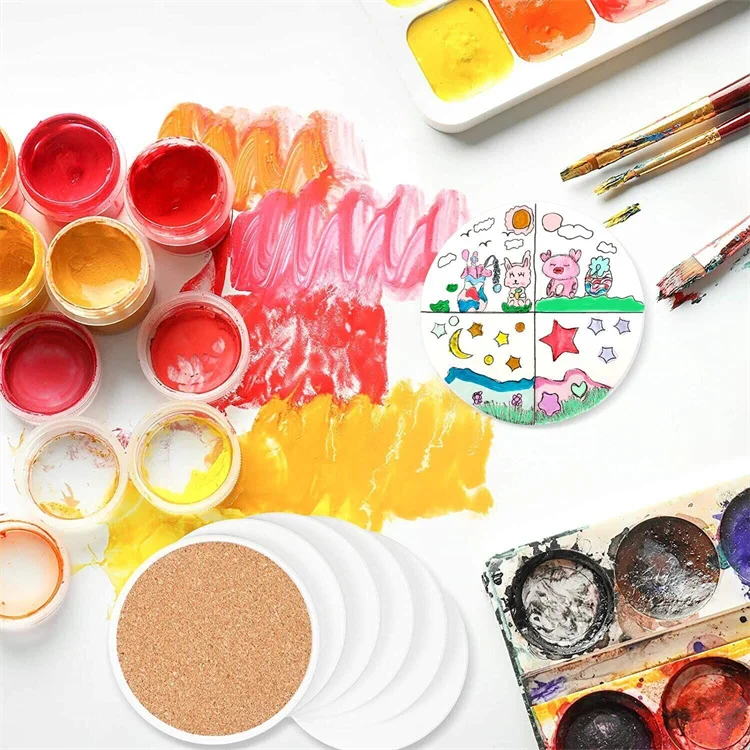 Оптовая продажа сублимационная керамическая подставка для кофейных напитков