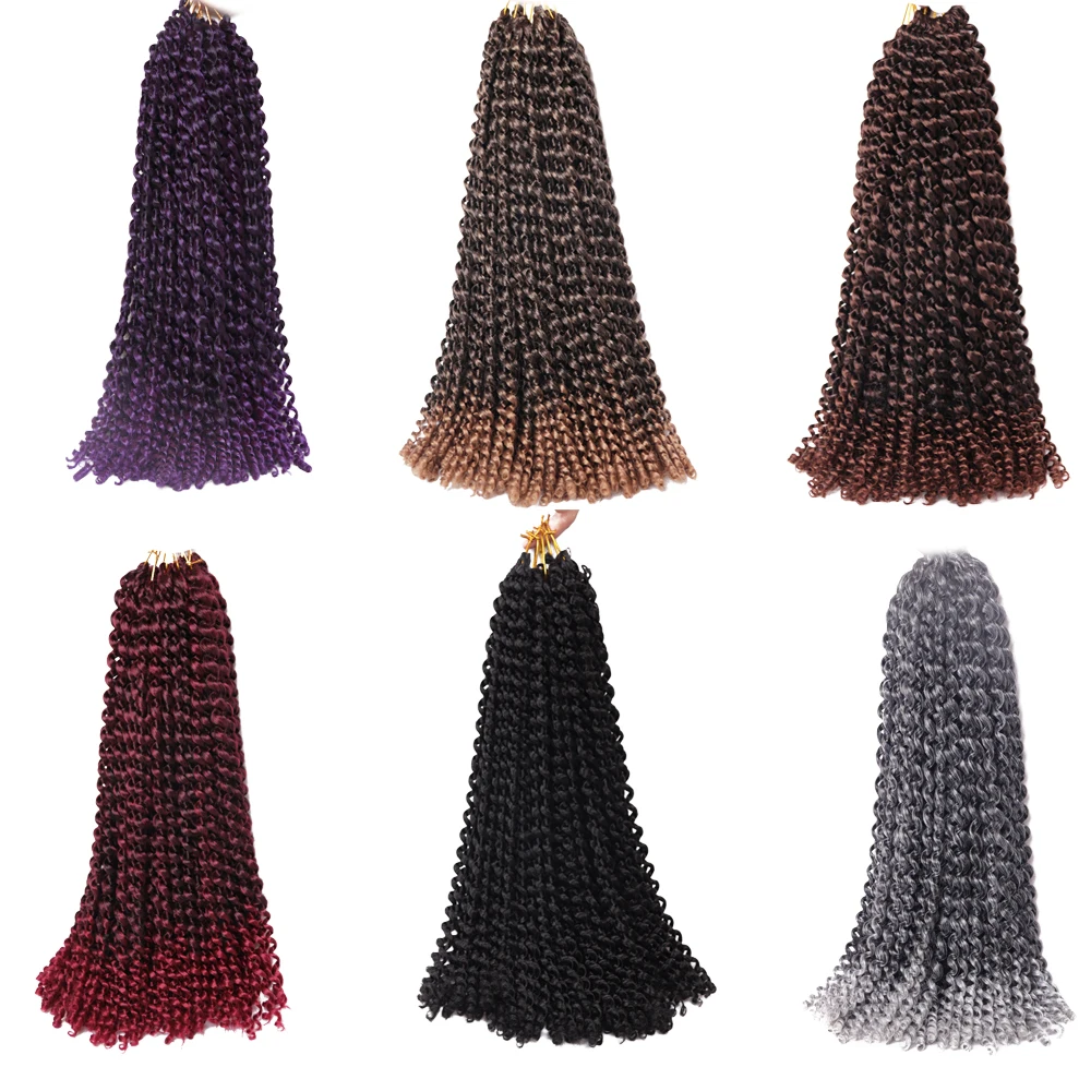 Passion Twist Hair Water Wave Synthetic Braids For Passion Twist Crochet Braiding Hair Spring Twist