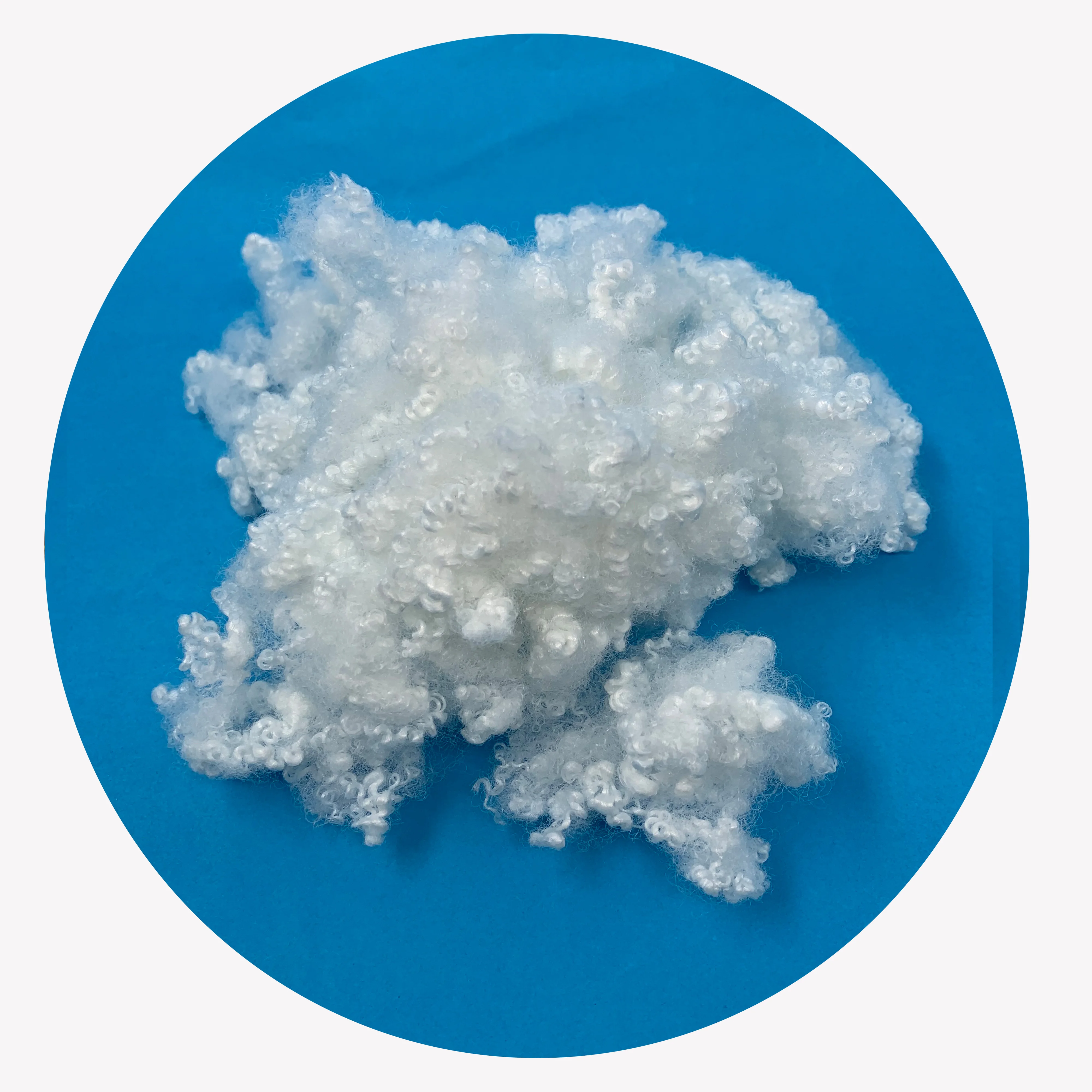 polyester fiber 7d 32mm hot sale hcs fibra siliconada