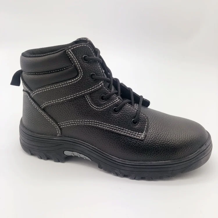 Casual safety boots mid-cut RUBBER sole cement boots for factory anti-slip
