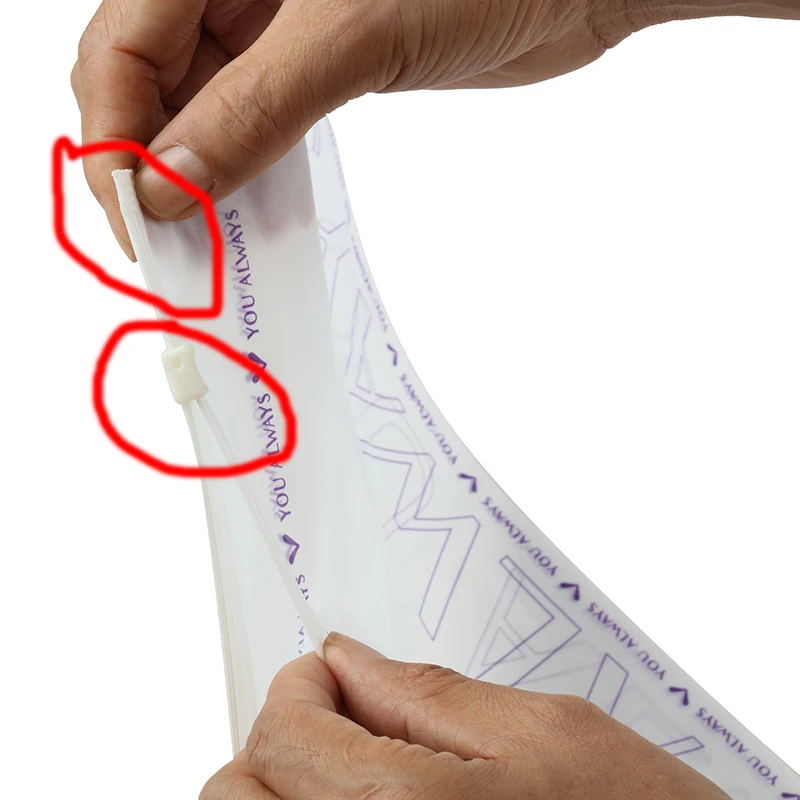 Hot sell EN13432 HOME COMPOST Eco friendly custom dust zipper lock plastic bag for garment (F13)