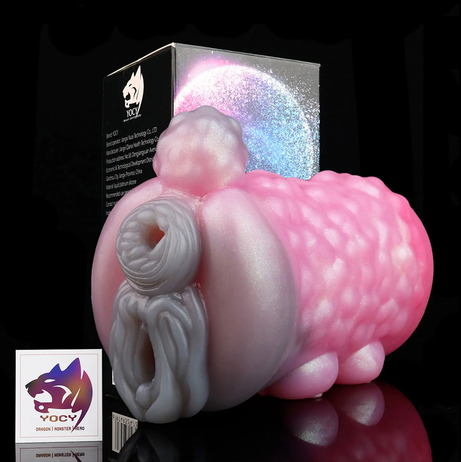 YOCY Fantasy Goat Pussy Male Masturbator Artificial Pussy with Breasts Animal Vagina Pocket Vaginal Silicone Vagina for Men