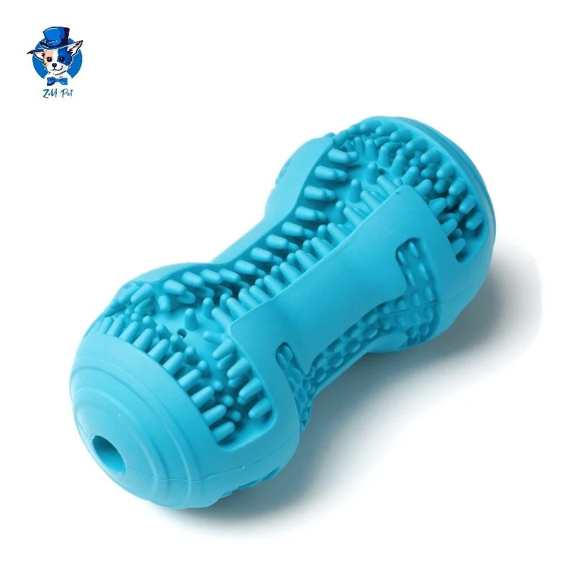 Wholesale Indestructible Pet Chew Toys Molar Natural Rubber Toothbrush Dog Bone Toy for Tooth Cleaning