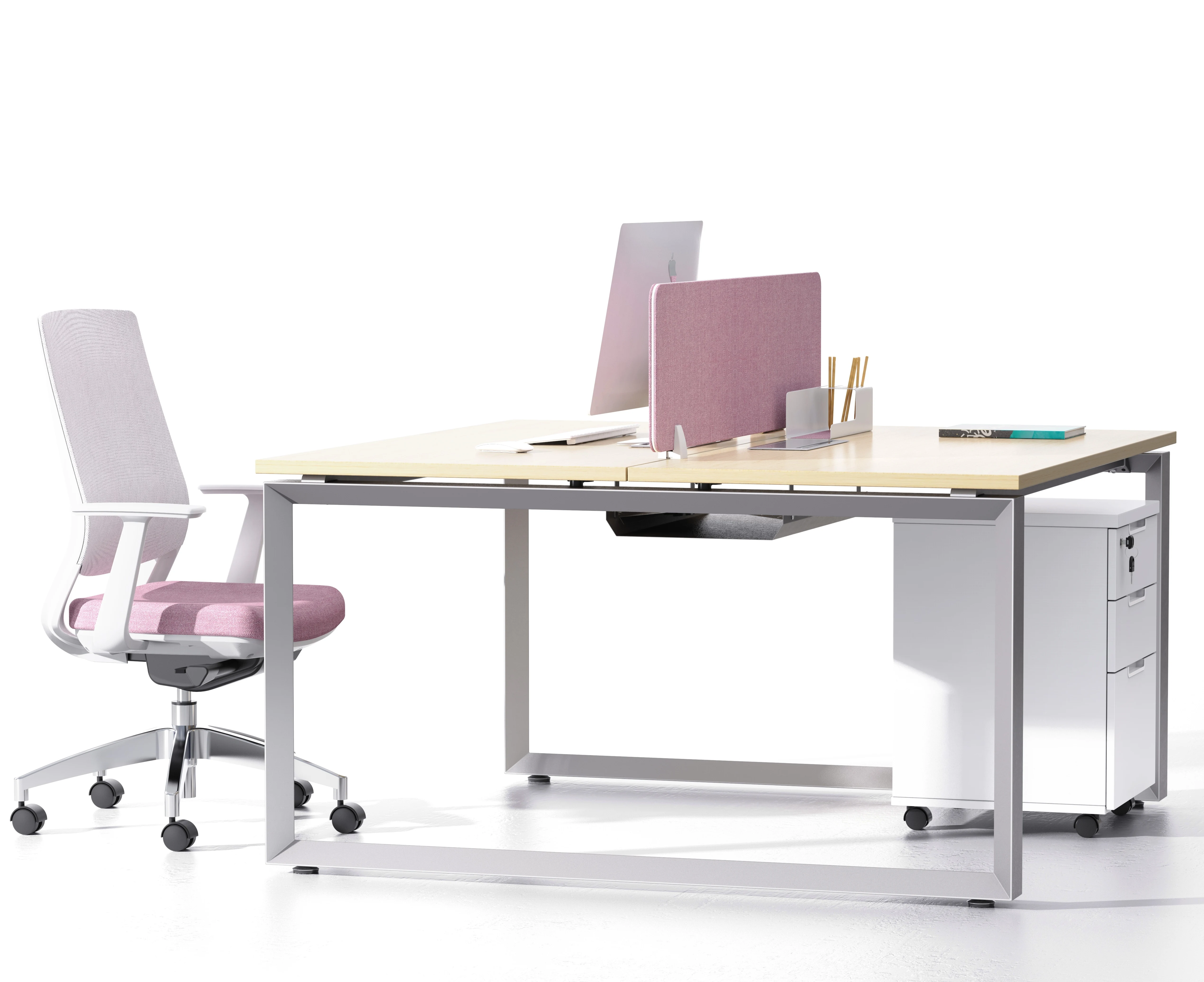 Wholesale high quality modern office tables employee office desk standing computer table for commercial furniture