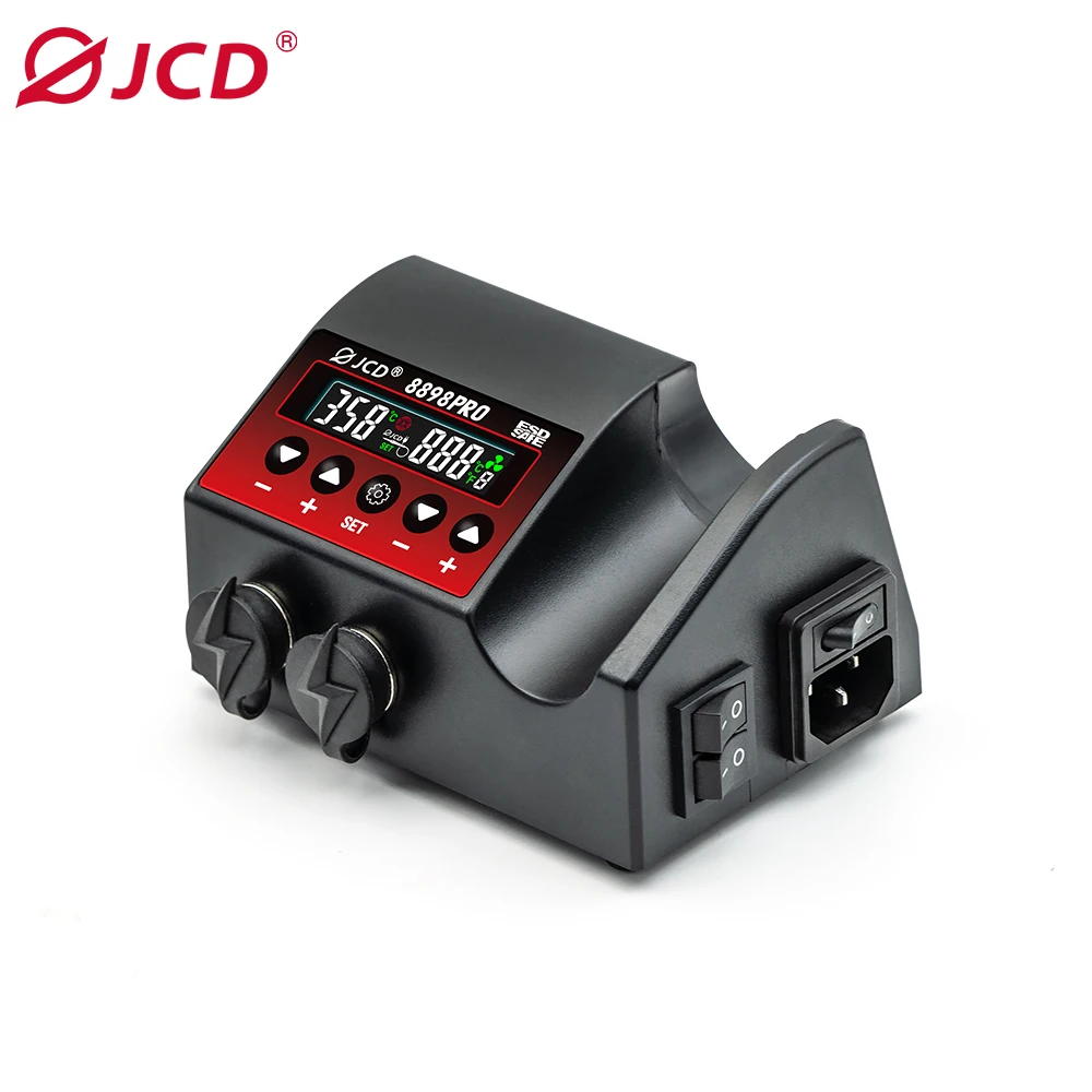 JCD 8898Pro 750W LCD Digital Display Hot Air Gun Solder Iron 2 in 1 SMD Rework Soldering Station Welding Station