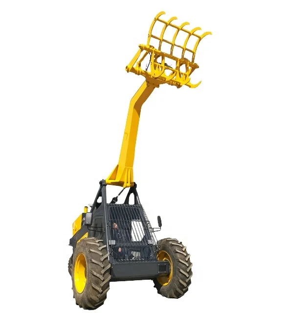 
three wheels hydraulic grapple sugarcane loader 