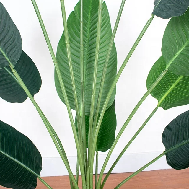 Fake green Plant artificial plants artificial banana tree artificial travel banana plant bonsai  for indoor decoration