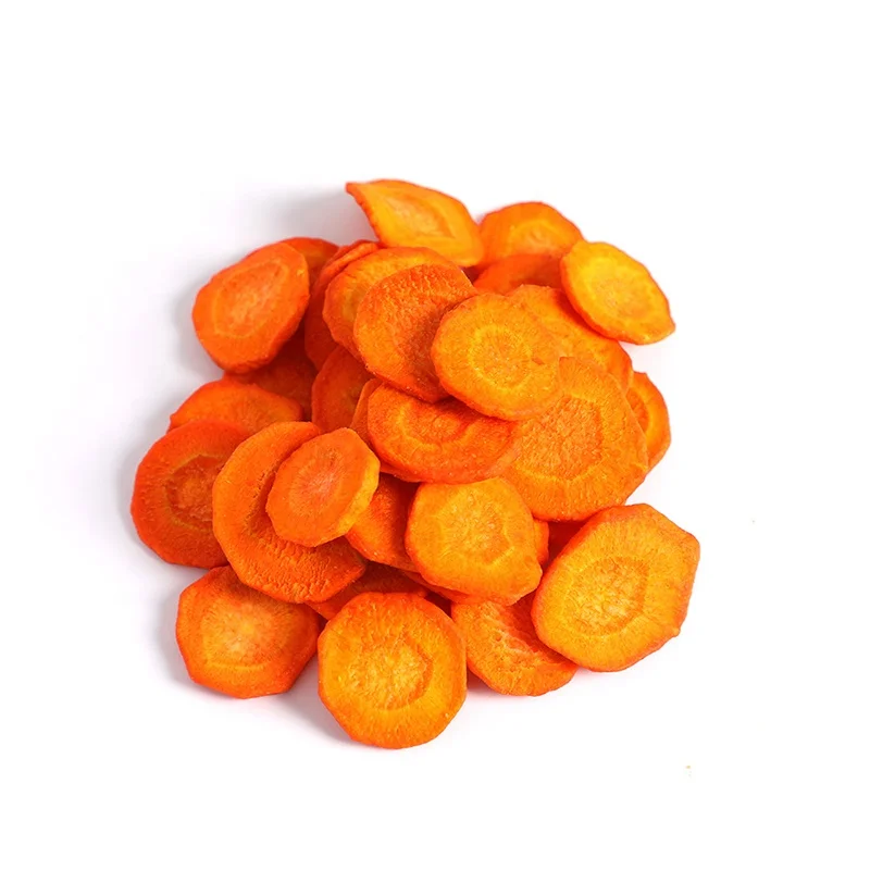 Halal Certificate Dried Vegetables Vacuum Fried Carrot Chips For Wholesale Cheap And OEM