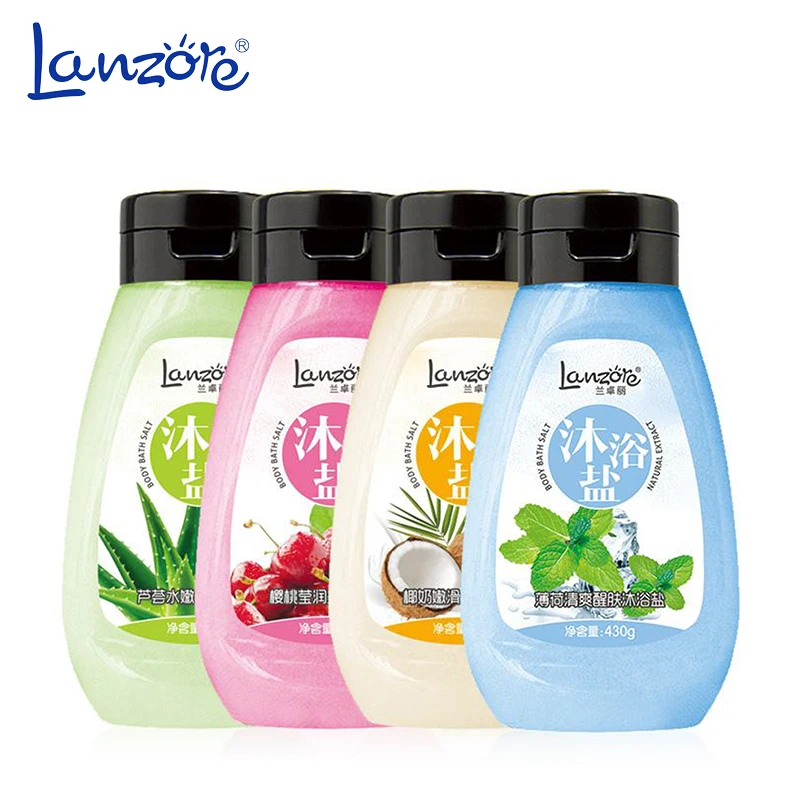 Wholesale luxury private label cherry foaming bulk buy organic crystal flower bath salts