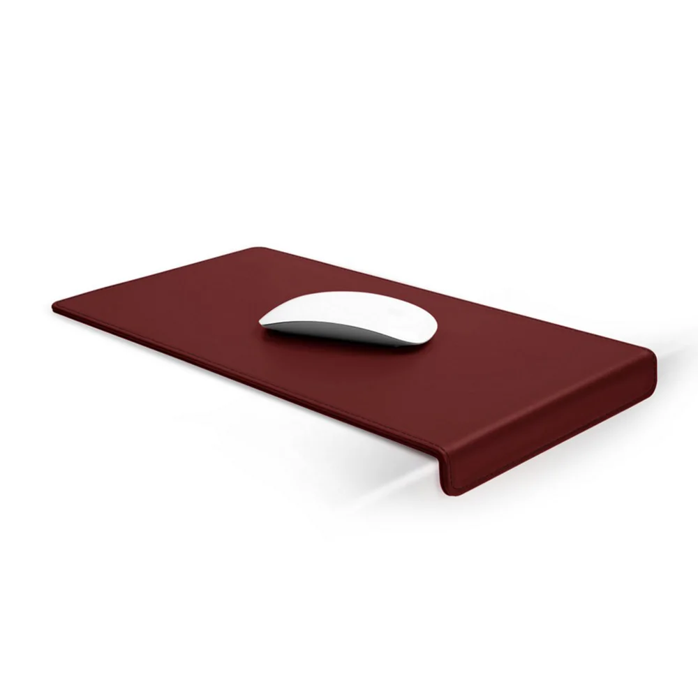 Promotional Wholesale Custom Logo High Quality Fashion Smooth Waterproof Leather Mouse Pad Gaming Mat