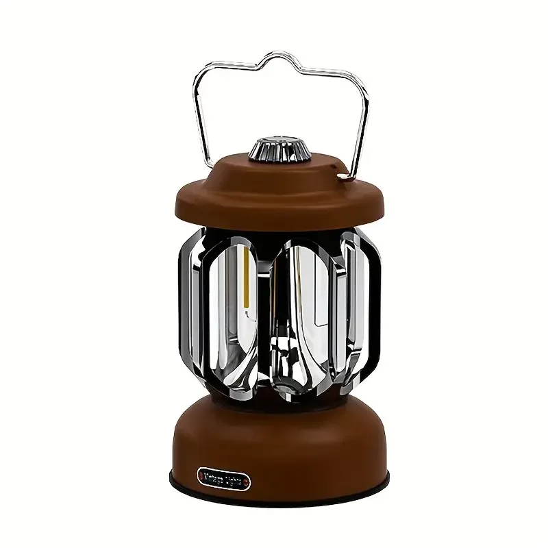 New Vintage Lantern Type-c Fast Charger Tent Lamp Camping Lamp Home Stepless Dimming Outdoor Camping Light