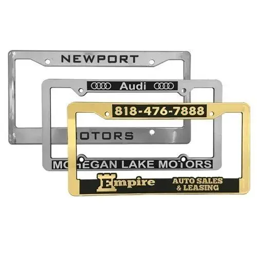 Изготовленный на заказ выгравированный логотип металлический из нержавеющей стали алюминиевый автомобильный мотоцикл на заказ металлическая Рамка номерного знака